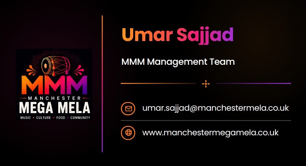Umar Sajjad visiting card